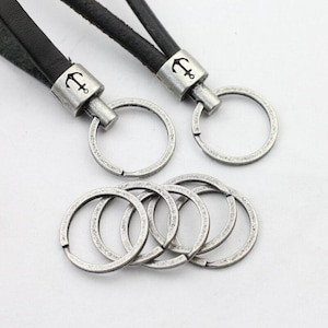 33mm Keychain Rings, Spilt Key Rings, Swivel Key Chain Clasps, Round Key Rings, Bulk Keychain Supplies, Keychain Accessories 5pcs ZM568ds