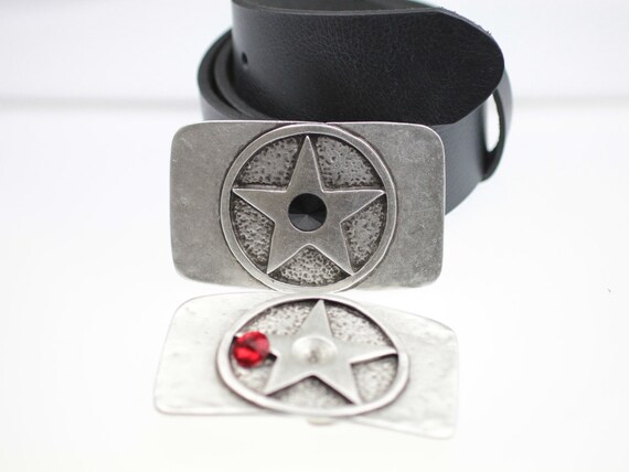 Boho Round Silver Buckle Belt S/M Verdusa Women main image 2