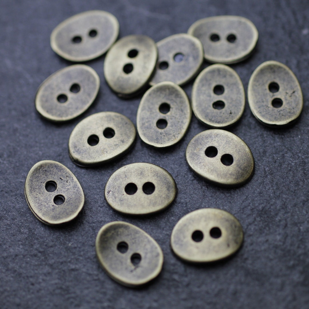 20 Button Clasps, Oval Button Connector for Knot Bracelet Clasps, DIY ...