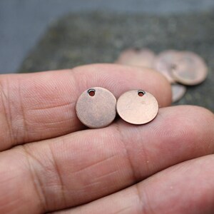 10 Round Disc Stamping Tags Charm, Metal Stamping Charm, Metal Blanks Tags, For Making Hand Stamped Jewelry Or Engraving Tags, ZM877ac