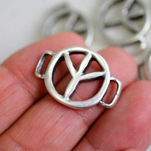 5 Verbinder Charms, Armband Zubehör, Silber Verbinder, versilbert, hohe Qualität, Schmuck Zubehör für Großhandelspreis ZM197as