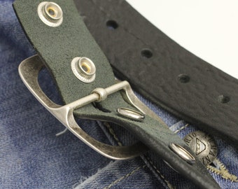 Fibbia Per Cintura Vintage In Argento Sterling Con Turchese E Corallo, Firmata H.B. La Fibbia Pesa 12,9 Grammi. - Italia - Foto 4