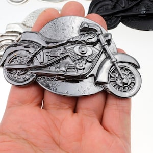 Motorcycle Belt Buckle, Biker Belt Buckles, Bohemian Buckles, Belt Buckle Supplies, Silver buckle, Gift for Him, Gift for Her, GS256gm