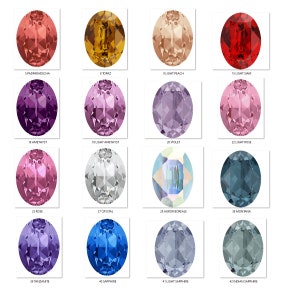 Swarovski-kristaller 4120 18 x 13 mm ovala strasskristaller, kristaller för smyckestillverkning, örhängen, baracelettillverkning, grossiststenar