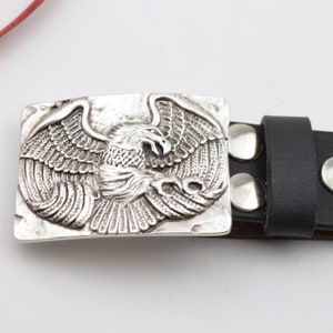 Silver Eagle Belt Buckle, American Eagle Belt Buckle, Bald Eagle Buckle, Hunting Eagle Belt Buckle, Animal Buckle, Oval Belt Pin, GS235as