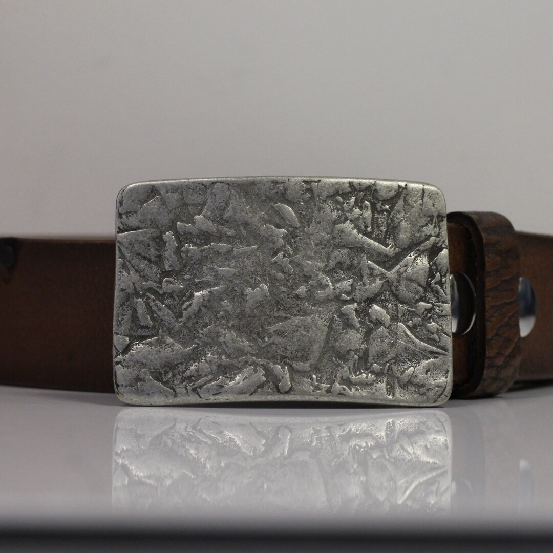 LEATHER BELT (RECTANGLE BUCKLES)-レザーベルト(レクタングル