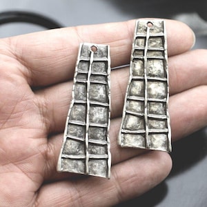 1 Antique Silver Charms, Charms Pendant, Bar Necklace Charms, Bar Earring Findings, Wholesale Charms, Jewelry Makings Supplies, ZM853as