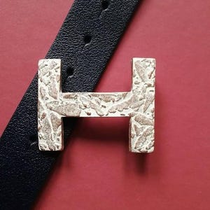 Hebilla de cinturón informal, hebilla de cinturón para mujer, hebilla de cinturón Rose Perlmutt, hebilla de cinturón con letras, hebilla de cinturón con símbolo H, hebilla de cinturón clásica, GS271rp