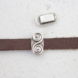 10 Schiebeperlen, Lederband Schieberperlen, Lederband Schieberperlen, Lederband Schieberperlen, Armband Zubehör, Schmuckzubehör, ZM624as