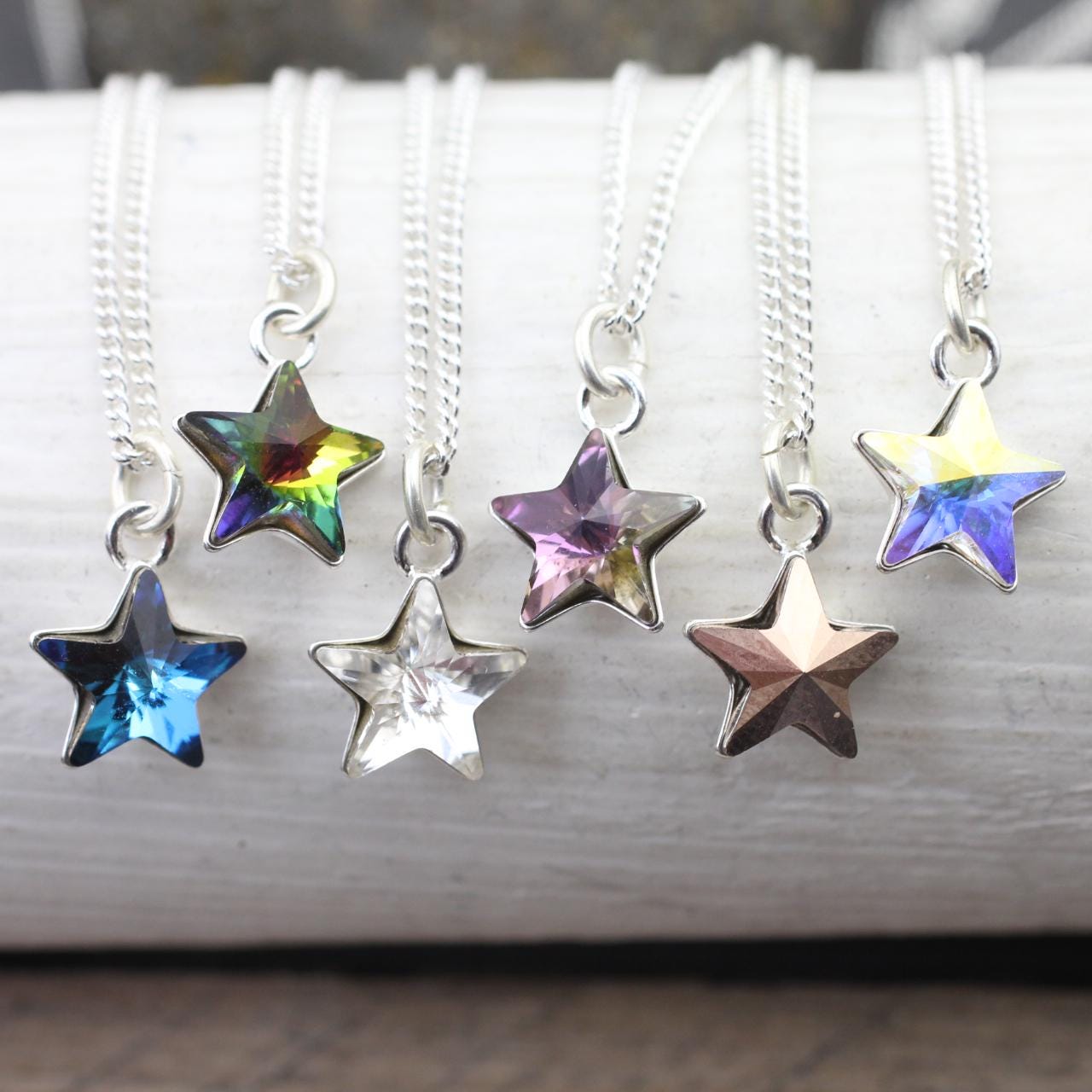 Idyllia SCS pendant, Starfish, Blue, Gold-tone plated