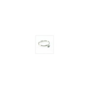 May include: A silver ring featuring a small, triangular pendant. The ring is slender and made of a shiny metal. The pendant is a solid, geometric shape. The ring is displayed against a white backdrop.