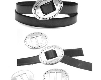 5 Silver Clasps, Clasps for Bracelet, Silver Plated, Sliders Bracelet Buckles, Leather Bracelet Making Supplies, Jewellery Findings, ZM908as