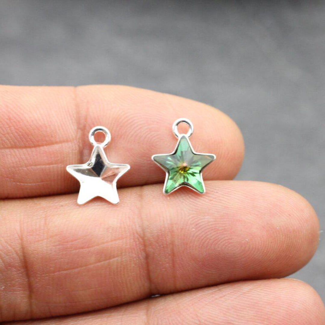 Star Necklace, Swarovski Crystal Star Necklace, Sparkling