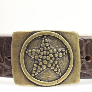 Bronze Star Belt Buckle, Metal Belt Buckle, Rectangle Buckle,Jeans Buckle, Boho Belt, Women Buckle,Christmas Gift Belt, Gift Buckle, GS269ab
