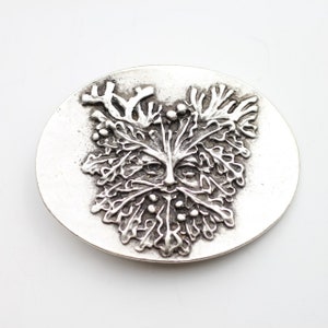 Oak king belt buckle, Oak king accessory, Belt buckle accessory, Silver belt buckle, Boho belt buckle, Pagan belt buckle, Belt pin GS245as
