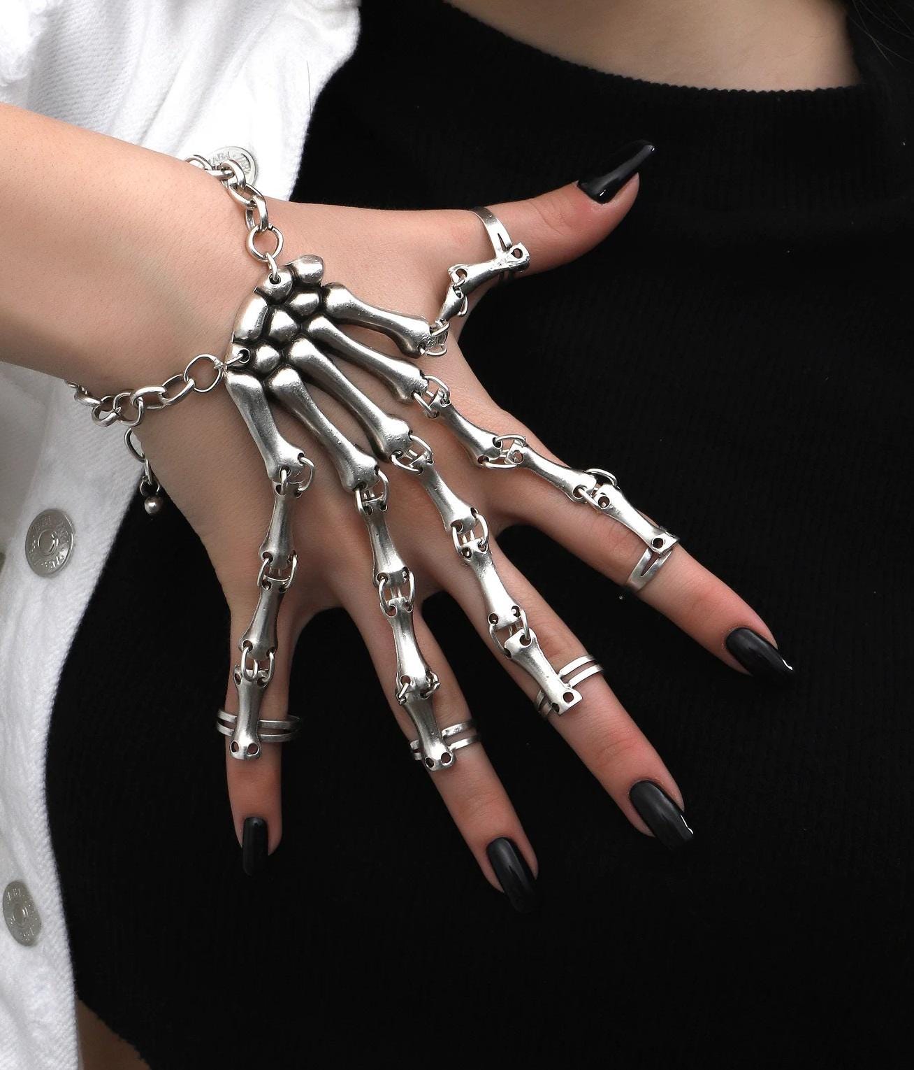 Raf by Raf Simons Skeleton Bracelet - Etsy Raf by Raf Simons Skeleton Bracelet - Etsy