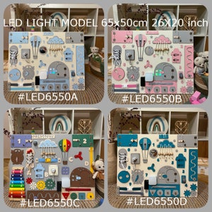 Montessori boards with led light