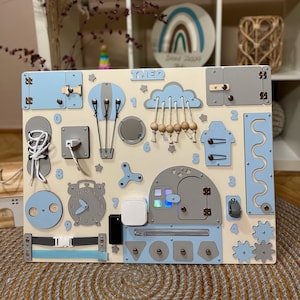 Tableau d'activités Montessori lumineux LED, tableau occupé pour les tout-petits, tableau sensoriel