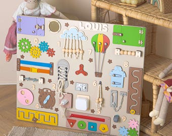 Tablero Montessori personalizado: actividad sensorial y motricidad fina