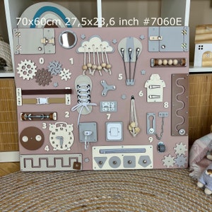XXL Personalized busy board for toddlers, Montessori activity board, sensory board 7060E
