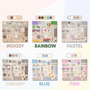 XXL Personalized Montessori Busy Board: Sensory Activity Toy image 5