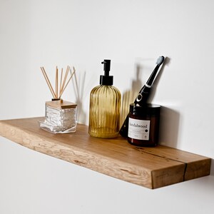 Oak Floating Shelves, Custom Wood Shelves, Oak Kitchen Shelves, Rustic ...