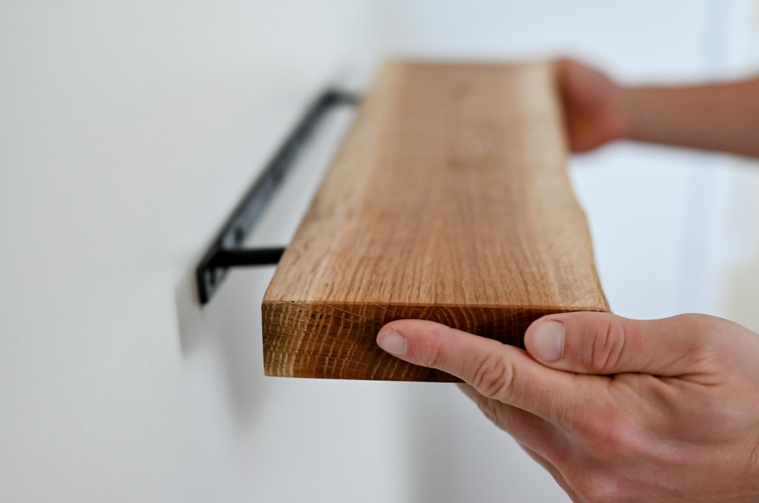 Oak Floating Shelves, Custom Wood Shelves, Oak Kitchen Shelves, Rustic