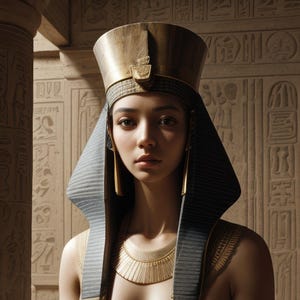 Ancient Egyptian Queen Colorful Cross Stitch Pattern PDF Digital Cross Stitch Chart Digital Files