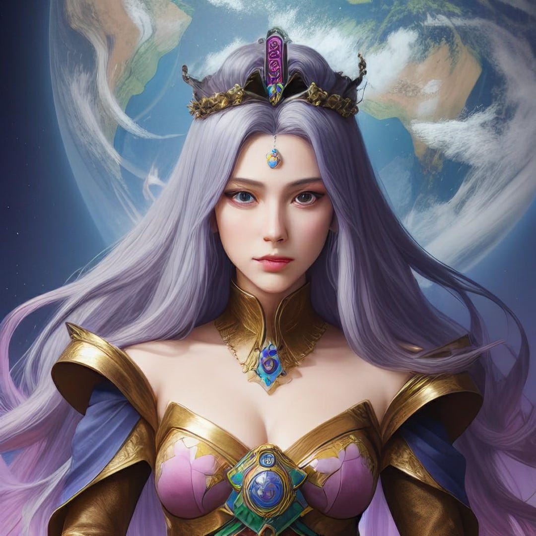 Beautiful Earth Empress Colorful Cross Stitch Pattern PDF Digital Cross ...