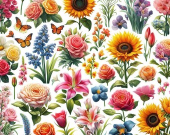 Beautiful Floral Pattern Cute Cross Stitch Pattern PDF Digital Cross Stitch Chart Digital Files Cross Stitch Gift