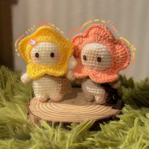 2-in-1 the starcatcher buddies PDF crochet pattern star flower