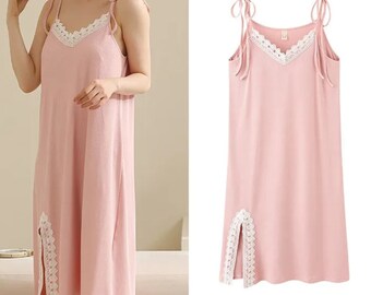 Comfy Women's Nightdress | Casual Sling Sleepwear | Stylish Pajama | Homewear