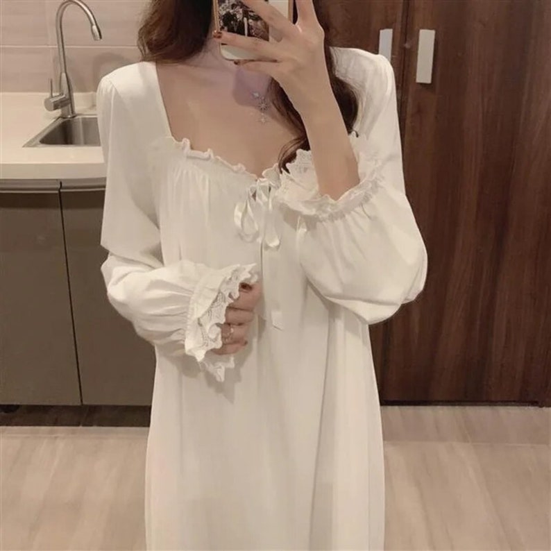 Women Comfortable Sleepwear One Suit Bedroom Nightgown Ladies Indoor Clothes zdjęcie 2