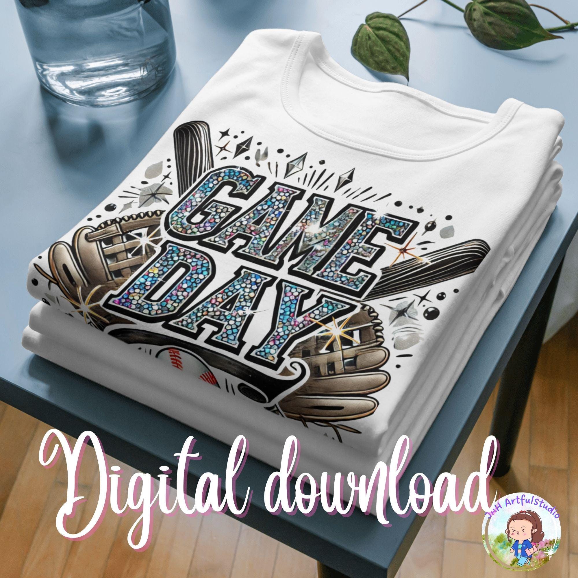 Sequin Baseball PNG, Sublimation Design, Glitter Sequin Bow Png, Game Day Png, Trendy Png, T-Shirt Design, Instant Download Png, DTF