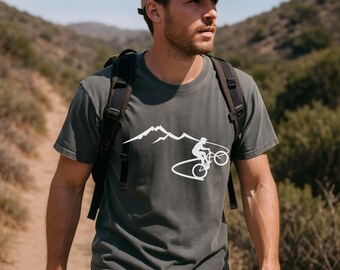 Mountain Biker Trail Ride T-shirt | Shirt For Mountain Bikers | Outdoor Mountain Cycling | Biker Dad | Gift for Cycling Lovers