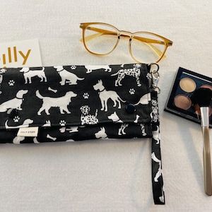 Portefeuille de poignet, sac de maquillage, étui à lunettes, sac de voyage, petit sac de vacances en avion ou sac à main, étui à lunettes, usage quotidien, lavable à la main