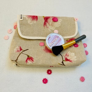 Organizer make-up spullen met ritsen en apart vakje perfect verjaardagscadeau geschikt als handwerk tasje, toilettas of reistasje