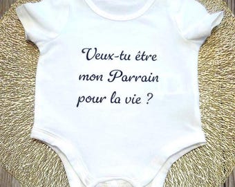 Body bébé - Bodies en lot - body enfant 0-3 mois - Naissance, Cadeaux de baptême - Prénom - Annonce de Parrain Marraine Tata Mamie Papa