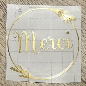 MERCI - Autocollants personnalisés - Stickers - Mariage - Remerciement - Baptême - Anniversaire - Cadeaux de remerciements