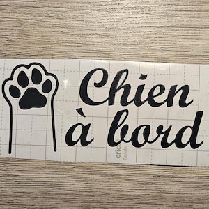 Autocollant pour voiture - Stickers personnalisé - Sticker image - Décalcomanie - Chien à bord - Pet on bord