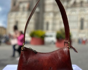 Meilleur sac à main en cuir véritable fait main en cuir italien pour femme l l élégant fourre-tout en cuir de Florence