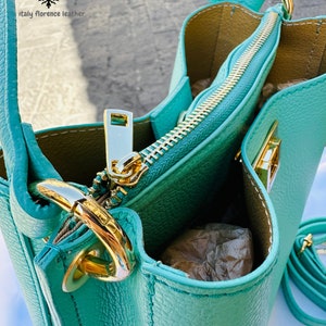 Sac à main en cuir artisanal italien authentique pour femme//sac à main Florence//élégant tous les jours avec un sac en cuir//fabriqué en Italie image 7