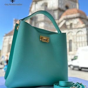 Sac à main en cuir artisanal italien authentique pour femme//sac à main Florence//élégant tous les jours avec un sac en cuir//fabriqué en Italie image 1