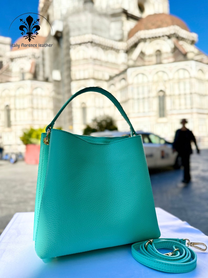 Sac à main en cuir artisanal italien authentique pour femme//sac à main Florence//élégant tous les jours avec un sac en cuir//fabriqué en Italie image 3