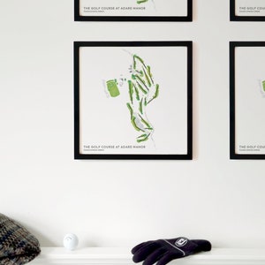 Campo de golf en Adare Manor, Limerick, Irlanda - Recuerdo de golf, arte mural impreso en papel premium, idea de regalo de golf