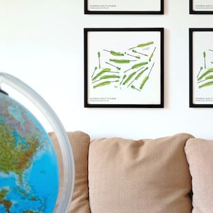 Campo de Golf Kissena, Flushing, Queens, Nueva York, EE. UU. - Impresión de arte mural con mapa de campos de golf, idea de regalo de golf en Nueva York, recuerdo de golf de Queens