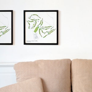 Golf Souvenir: Valhalla Golf Club - Louisville KY, USA - Platz Karte Illustration auf Premium Papier gedruckt, Golf Geschenk für Männer und Frauen