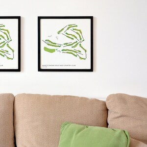 Marco Simone Golf And Country Club, Roma, Italia - Ricordo del golf, stampato su carta premium, poster artistico del golf