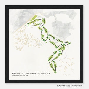 Campo de Golf Nacional de América, Southampton, Nueva York, EE. UU. - Idea de regalo para golfistas, recuerdo de golf, impresión de arte mural en papel premium