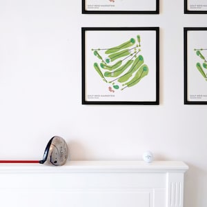Golf Weid Hauenstein, Hauenstein, Schweiz - Cartel de golf, impreso en papel premium, idea de regalo para jugador de golf